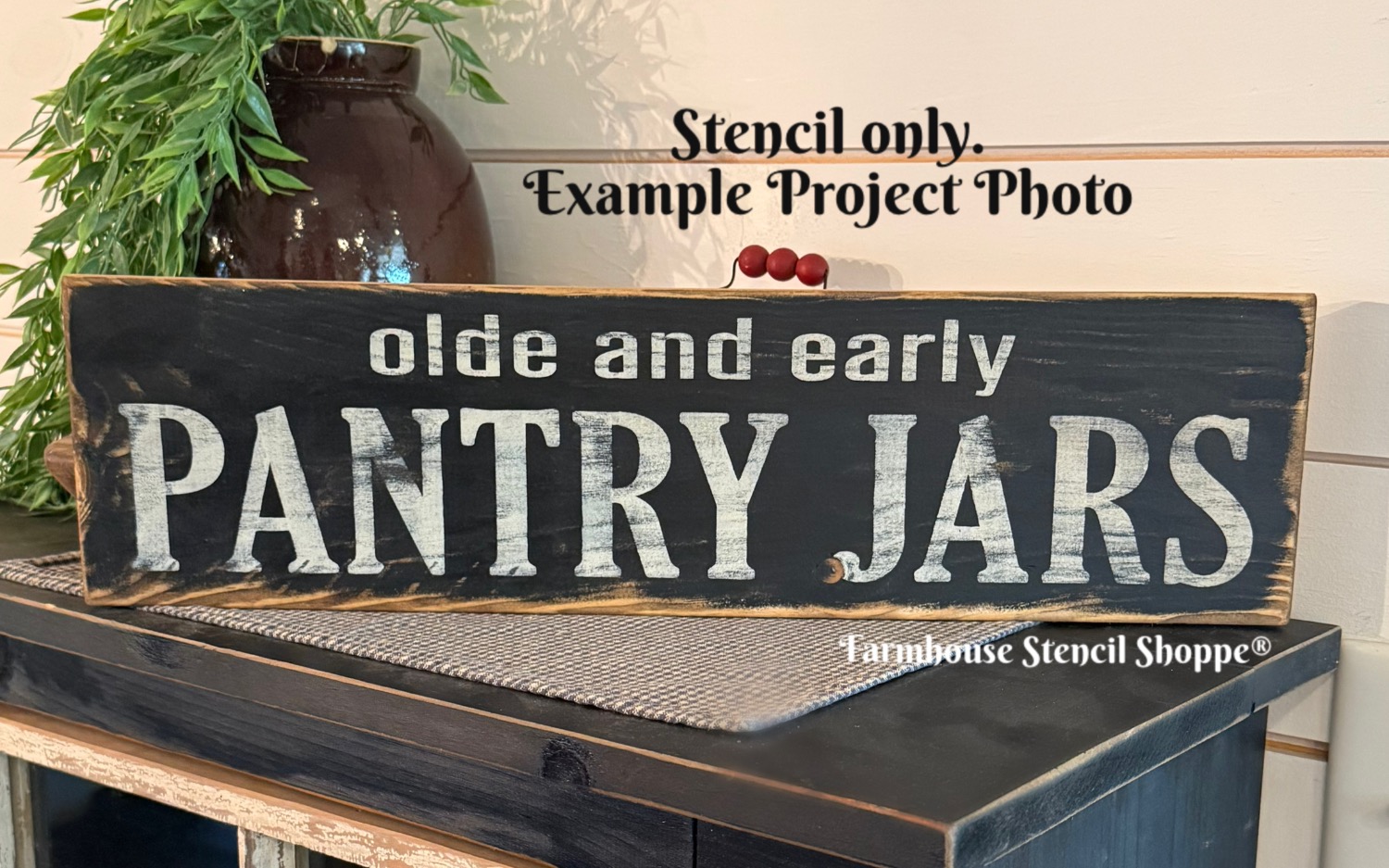 Olde and Early Pantry Jars - 18"x5"