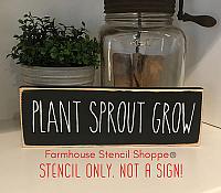 Plant Sprout Grow - 12"x3.5"