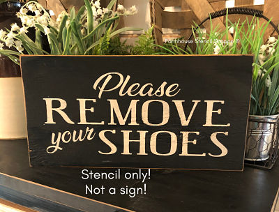 Please Remove Your Shoes - 12"x5.5"