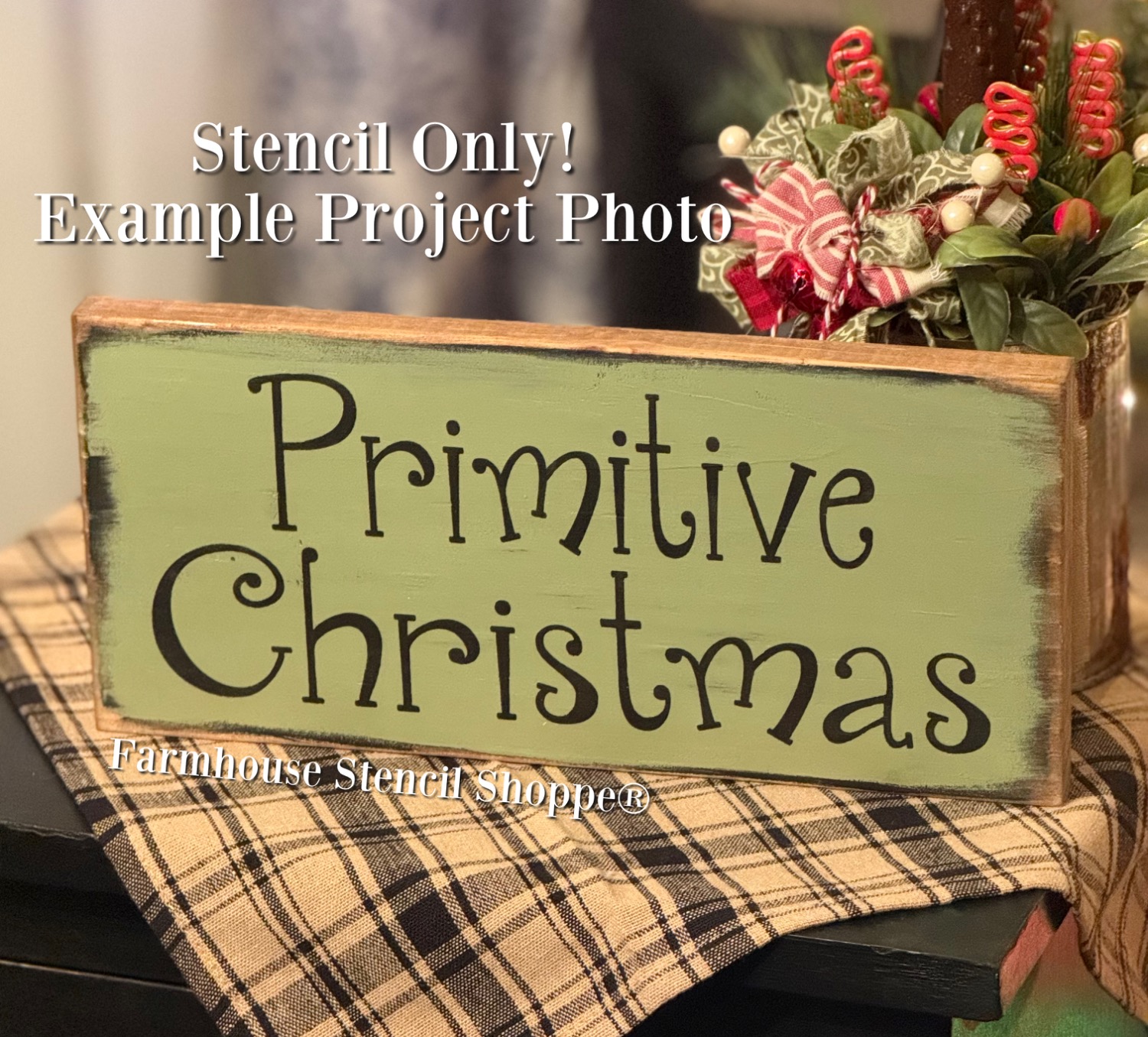 Primitive Christmas - 12"x5.5"