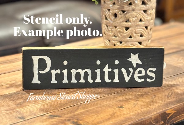 Primitives with Star - 12"x3.5"