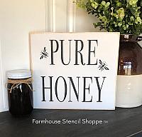 Pure Honey Stencil - 10"x10"