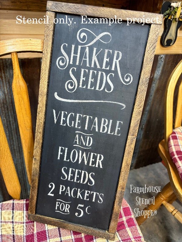 Shaker Seeds - 7"x18"