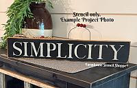 Simplicity Stencil - 20"x3.5"