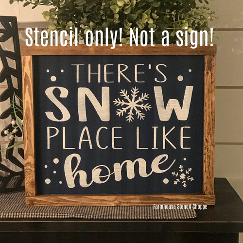 There's Snow Place Like Home - 12"x10"