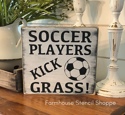 Soccer Players Kick Grass 10"x10"