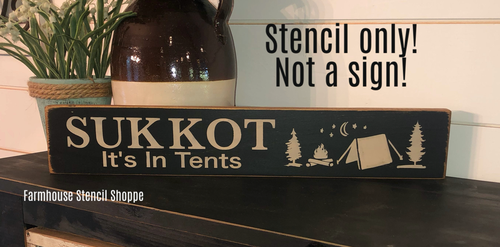 Sukkot It's In Tents - 20"x3.5"