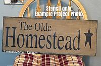 The Old Homestead with Star - 24"x8"