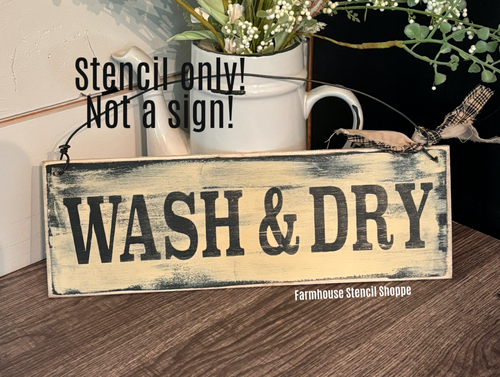 Wash & Dry - 12"x3.5"