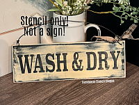 Wash & Dry - 12"x3.5"