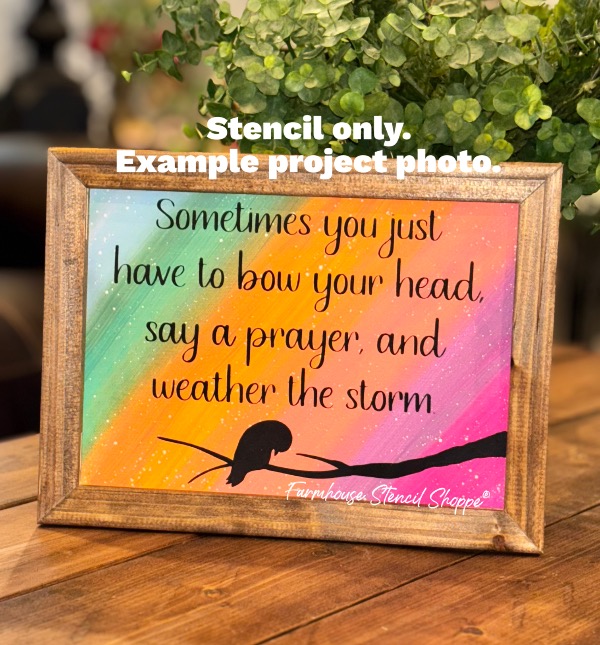 Sometimes you just have to...weather the storm - 8"x10"