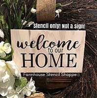 Welcome to our home - 10"x5.5"