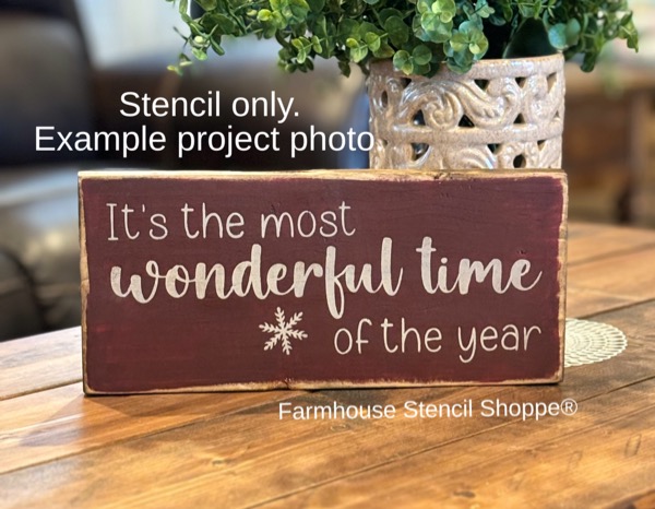 It's the most wonderful time of the year - 12"x5"