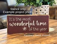 It's the most wonderful time of the year - 12"x5"